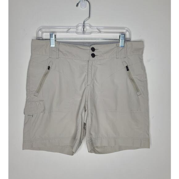 Columbia Titanium khaki tan athletic hiking cargo shorts - 8 - Picture 1 of 6